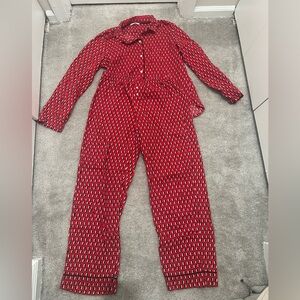 Victoria's Secret Red Penguin Pajama Set Size Small